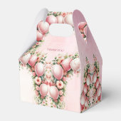 Pink Balloons Gefallen Box Geschenkschachtel (Rückseite)