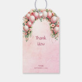 Pink Balloons Geschenk-Tag Geschenkanhänger (Rückseite)