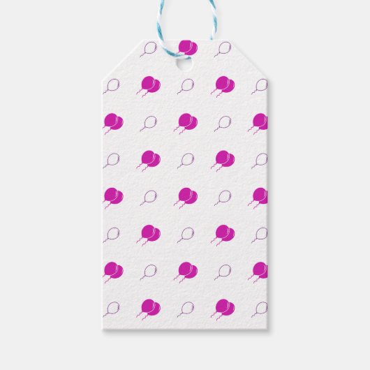 Pink Balloons Geschenk-Tag Geschenkanhänger (Vorderseite)