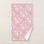 Pink Balloons Muster Badhandtuch Set (Handtuch)