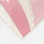 Pink Balloons Muster Fleecedecke (Ecke)