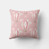 Pink Balloons Muster Kissen (Rückseite)