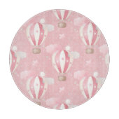 Pink Balloons Muster Schneidebrett (Vorderseite)