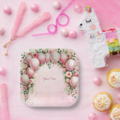 Pink Balloons Papierplatte Pappteller (Party)