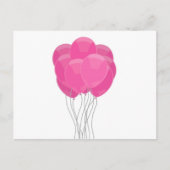 Pink Balloons Postkarte (Vorderseite)