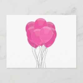 Pink Balloons Postkarte