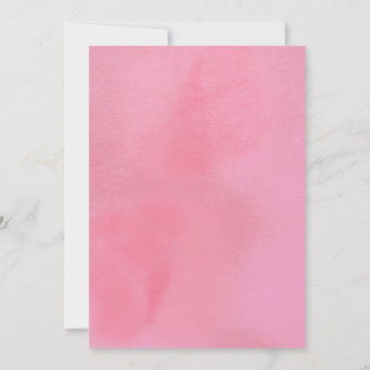 Pink Balloons Sie ist dabei, Pop Baby Shower Einladung (Rückseite)