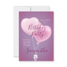 Pink Balloons Special Person Geburtstagsparty
