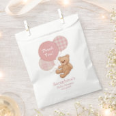 Pink Balloons Teddy Bear Baby Dusche Vielen Dank Geschenktütchen (Ausgeschnitten)