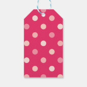 Pink Balloons Vielen Dank Geschenkanhänger (Rückseite)