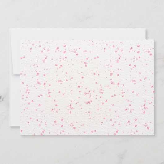 Pink Balloons Virtual Baby Dusche Einladung (Rückseite)