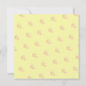 Pink Balsam Blume Bouquet & Letter (Rückseite)