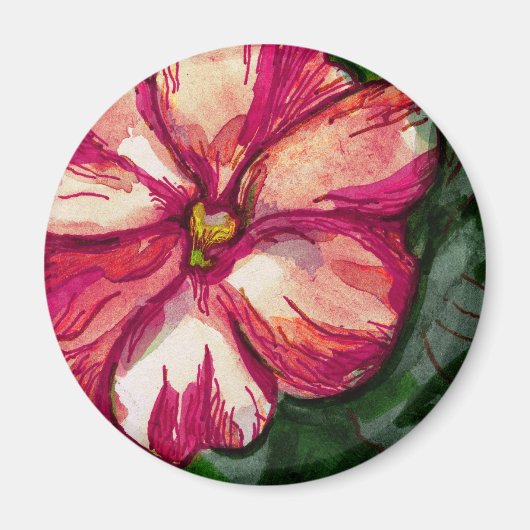 Pink Balsam Blume Magnet (Vorne)