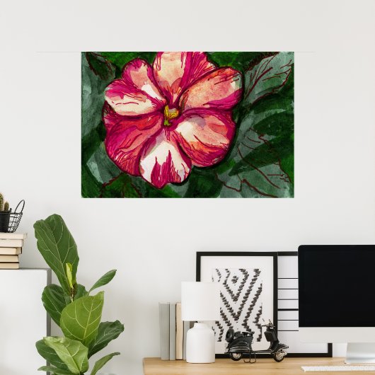 Pink Balsam Blume Poster (Heimbüro)