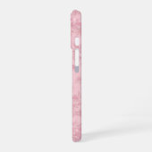 Pink Bamboo Leaf Japanese Modern Phone Case iPhone 16 Hülle (Linke Seite)