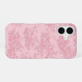 Pink Bamboo Leaf Japanese Modern Phone Case iPhone 16 Hülle (Rückseite (Horizontal))