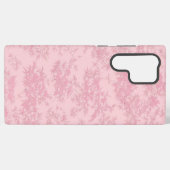 Pink Bamboo Leaf Japanese Modern Phone Case Samsung Galaxy Hülle (Rückseite (Horizontal))