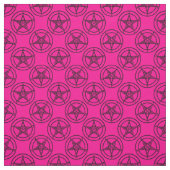 Pink-Baphomet-Pentagramm-halloween Stoff (Muster)