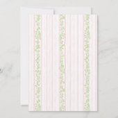 Pink Baptism Invitation, Girl Baptism,  Einladung (Rückseite)