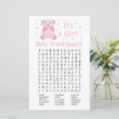 Pink Bär Baby Shooter Word Search Game (Stehend Vorderseite)