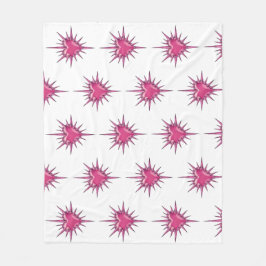 Pink Barbed Heart Cybersigilism Fleece Blanket