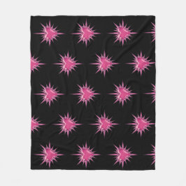 Pink Barbed Heart Cybersigilism Fleece Blanket
