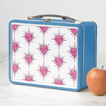 Pink Barbed Heart Cybersigilism Lunchbox
