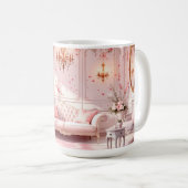 Pink Barock Kaffeetasse (VorderseiteRechts)