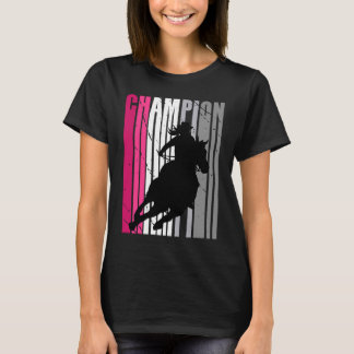 Pink Barrel Racing Champion South Womens Farm F T-Shirt