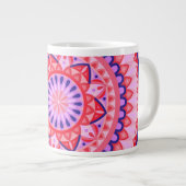 Pink Base Mandala Jumbo-Tasse (Vorderseite Rechts)