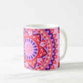Pink Base Mandala Tasse (VorderseiteRechts)