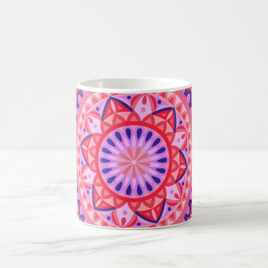 Pink Base Mandala Tasse (Mittel)