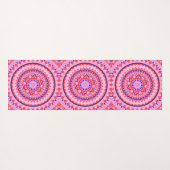 Pink Base Mandala Yogamatte (Rückseite (Horizontal))