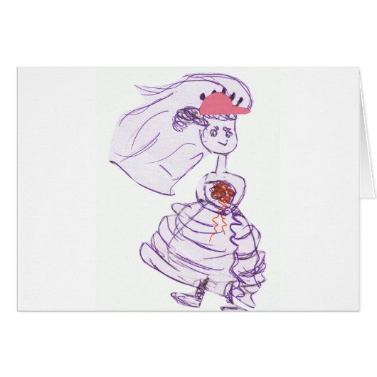 Pink Baseball Cap Bride (Vorderseite (Horizontal))