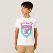 Pink Baseball Drip T-Shirt (Vorne ganz)