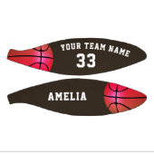 Pink Basket Ball Girl Player Name Team Number Mini Basketball (Panele)