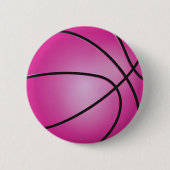 Pink Basketball Button (Vorderseite)