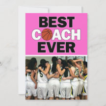 Pink Basketball Coach Bestes je individuelles Foto