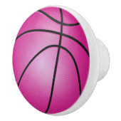 Pink Basketball Keramikknauf (Rechts)