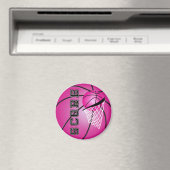 Pink Basketball Magnet (In Situ (Geschirrspüler))