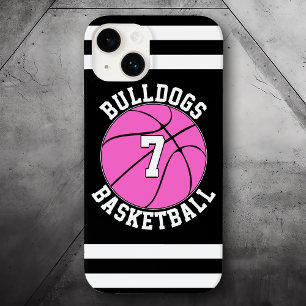 Pink Basketball Team Name Spielernummer Case-Mate iPhone 14 Hülle
