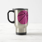 Pink-Basketball-Trainer Reisen Tasse (Links)