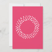 Pink Bat Mitzvah Foto Kühne Coole Sternexplosion G Einladung (Rückseite)