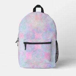 Pink Batik Backpack Bedruckter Rucksack