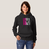 Pink Baton Twirling Gymnast Queen Gymnastics Daugh Hoodie (Vorne ganz)