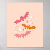 Pink Bats Halloween Poster (Vorne)