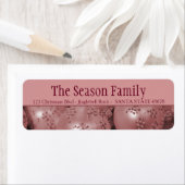 Pink baubles Christmas address (Insitu)