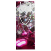 Pink Baubles Geschenk Wein Geschenktüte Für Weinflaschen (Rückseite)