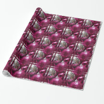 Pink Baubles Packpapier