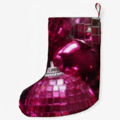 Pink Baubles Strumpf Kleiner Weihnachtsstrumpf (Rückseite)